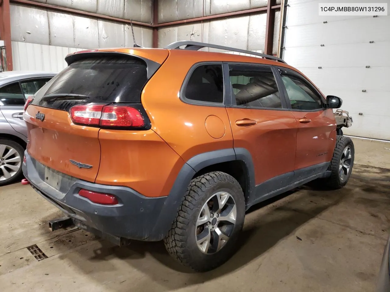 2016 Jeep Cherokee Trailhawk VIN: 1C4PJMBB8GW131296 Lot: 67592474