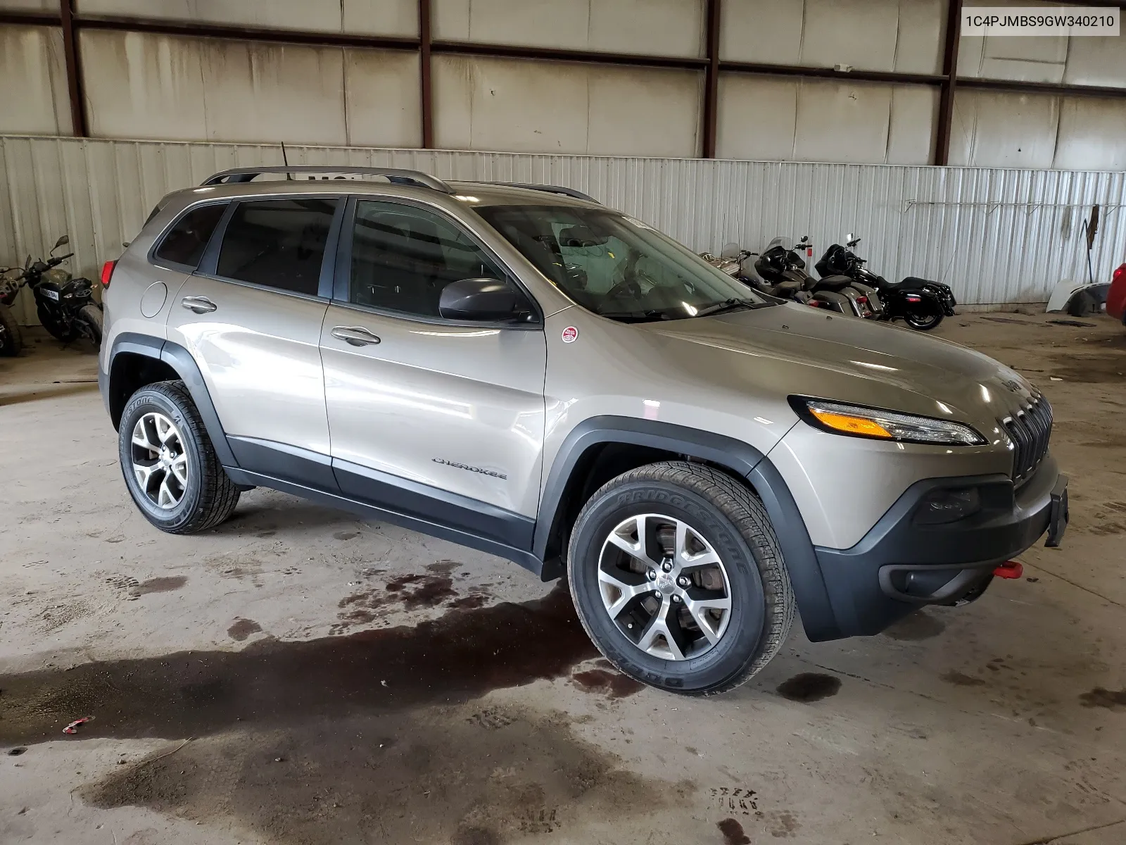 2016 Jeep Cherokee Trailhawk VIN: 1C4PJMBS9GW340210 Lot: 67625404