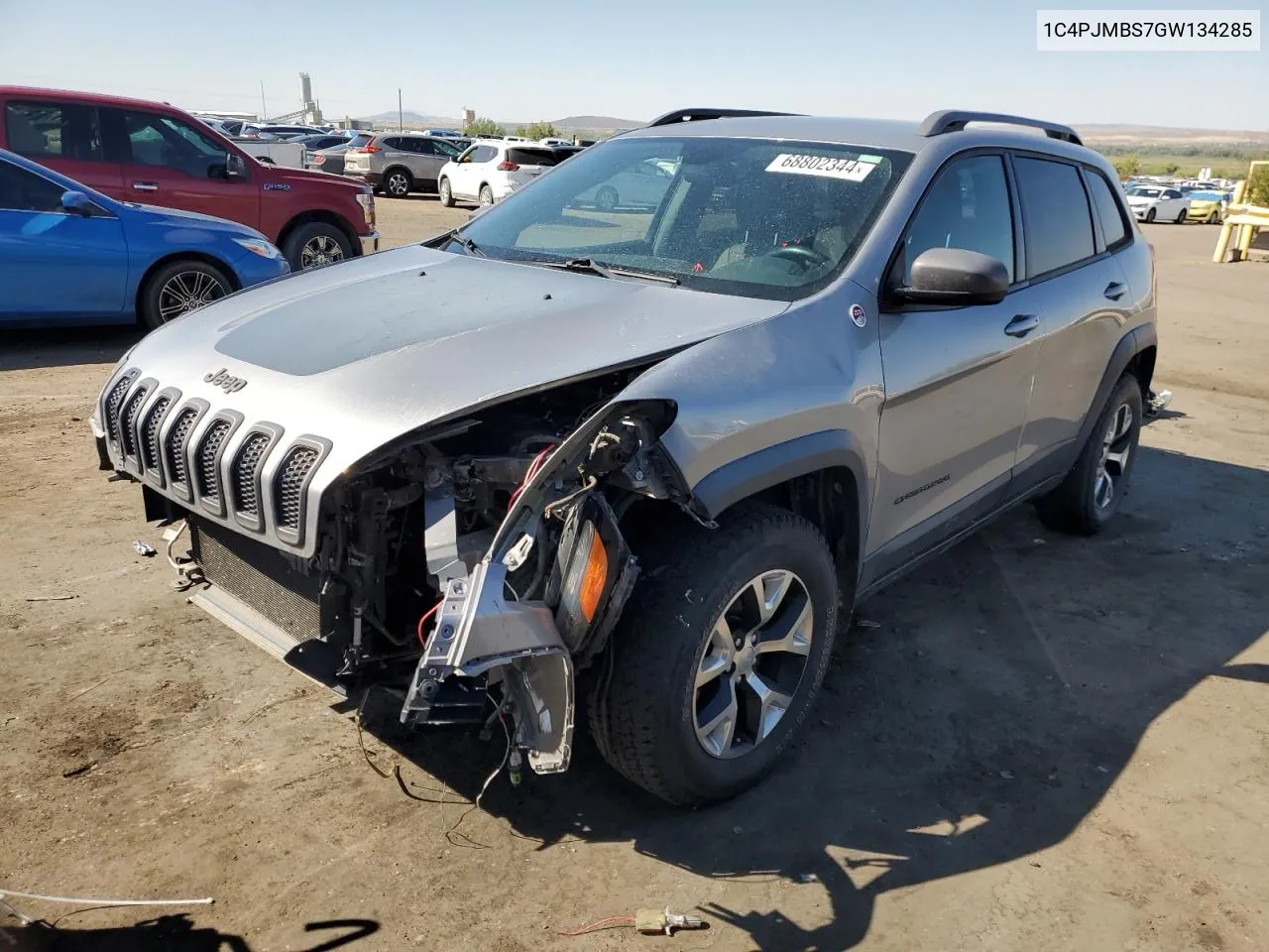 2016 Jeep Cherokee Trailhawk VIN: 1C4PJMBS7GW134285 Lot: 68802344