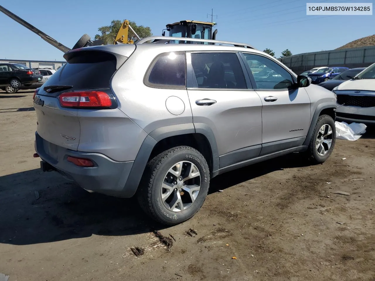 2016 Jeep Cherokee Trailhawk VIN: 1C4PJMBS7GW134285 Lot: 68802344