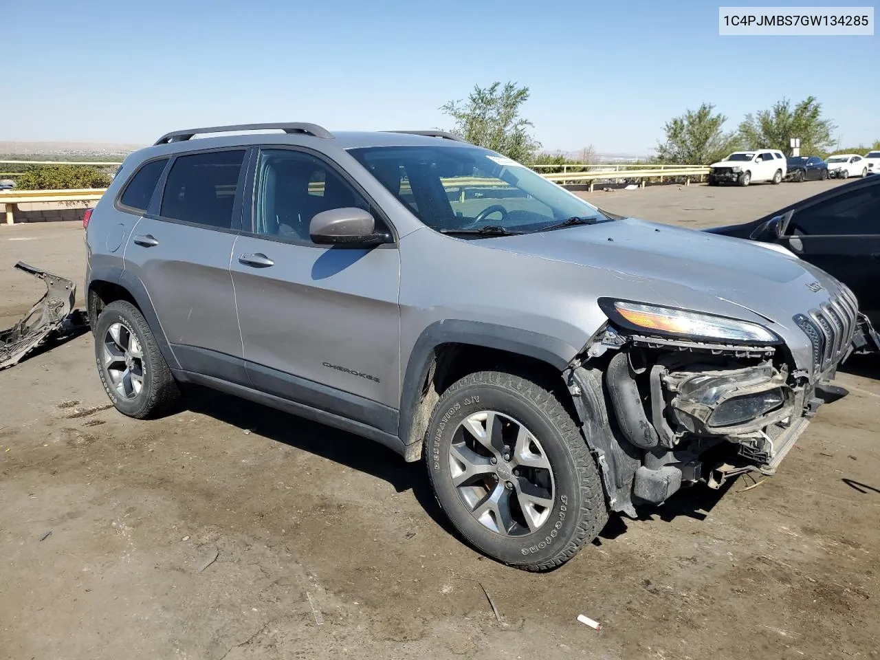 2016 Jeep Cherokee Trailhawk VIN: 1C4PJMBS7GW134285 Lot: 68802344