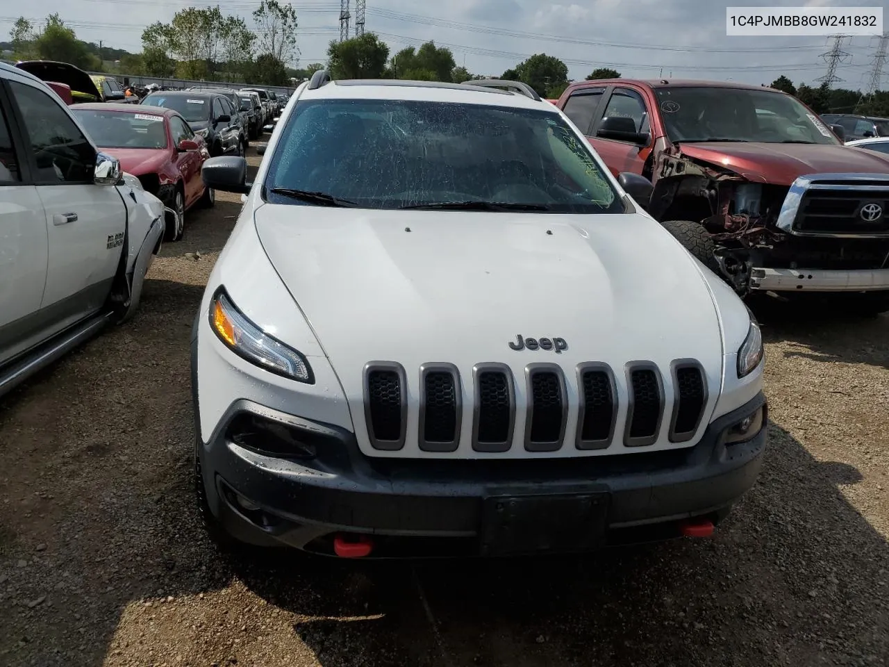 2016 Jeep Cherokee Trailhawk VIN: 1C4PJMBB8GW241832 Lot: 69412324