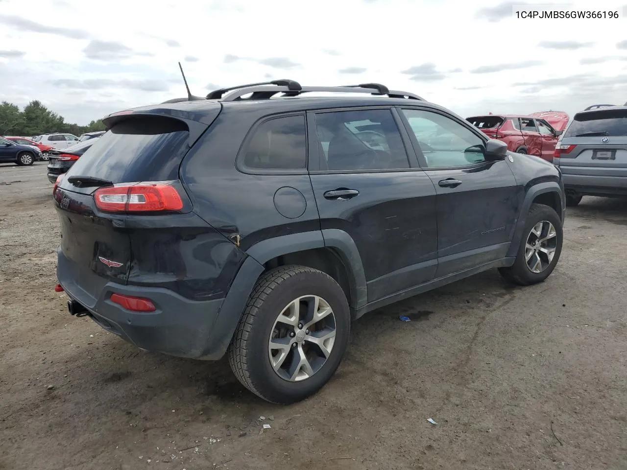 2016 Jeep Cherokee Trailhawk VIN: 1C4PJMBS6GW366196 Lot: 69488644