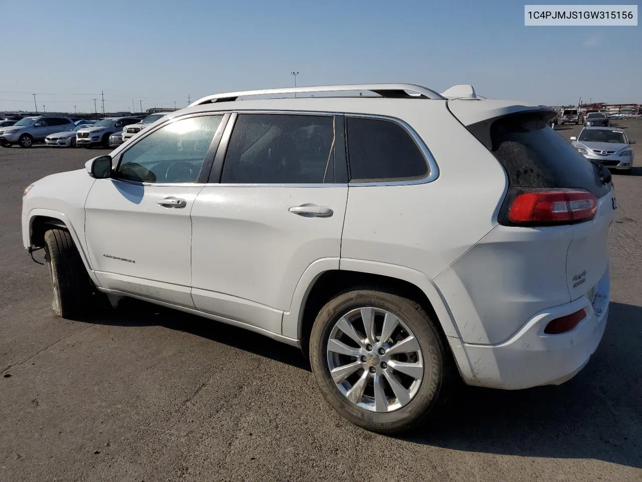 1C4PJMJS1GW315156 2016 Jeep Cherokee Overland