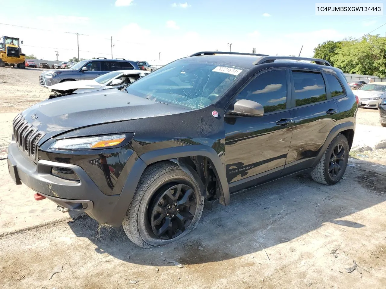 2016 Jeep Cherokee Trailhawk VIN: 1C4PJMBSXGW134443 Lot: 70221614