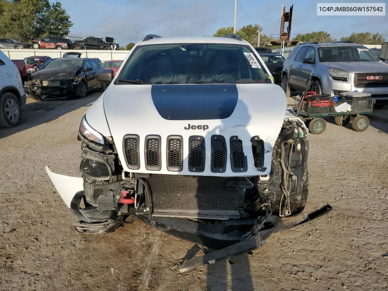 2016 Jeep Cherokee Trailhawk VIN: 1C4PJMBS6GW157542 Lot: 71575084