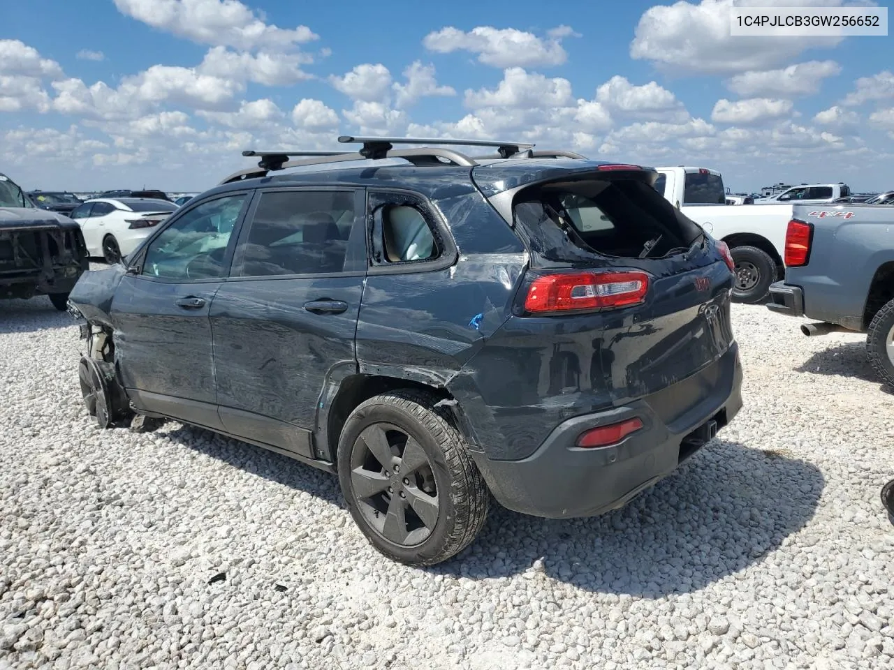 2016 Jeep Cherokee Latitude VIN: 1C4PJLCB3GW256652 Lot: 72030774