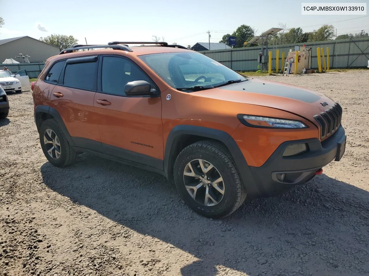 1C4PJMBSXGW133910 2016 Jeep Cherokee Trailhawk