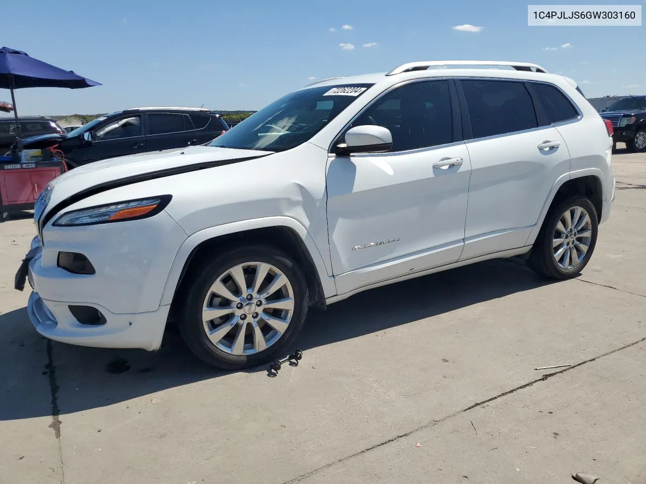 2016 Jeep Cherokee Overland VIN: 1C4PJLJS6GW303160 Lot: 72262204