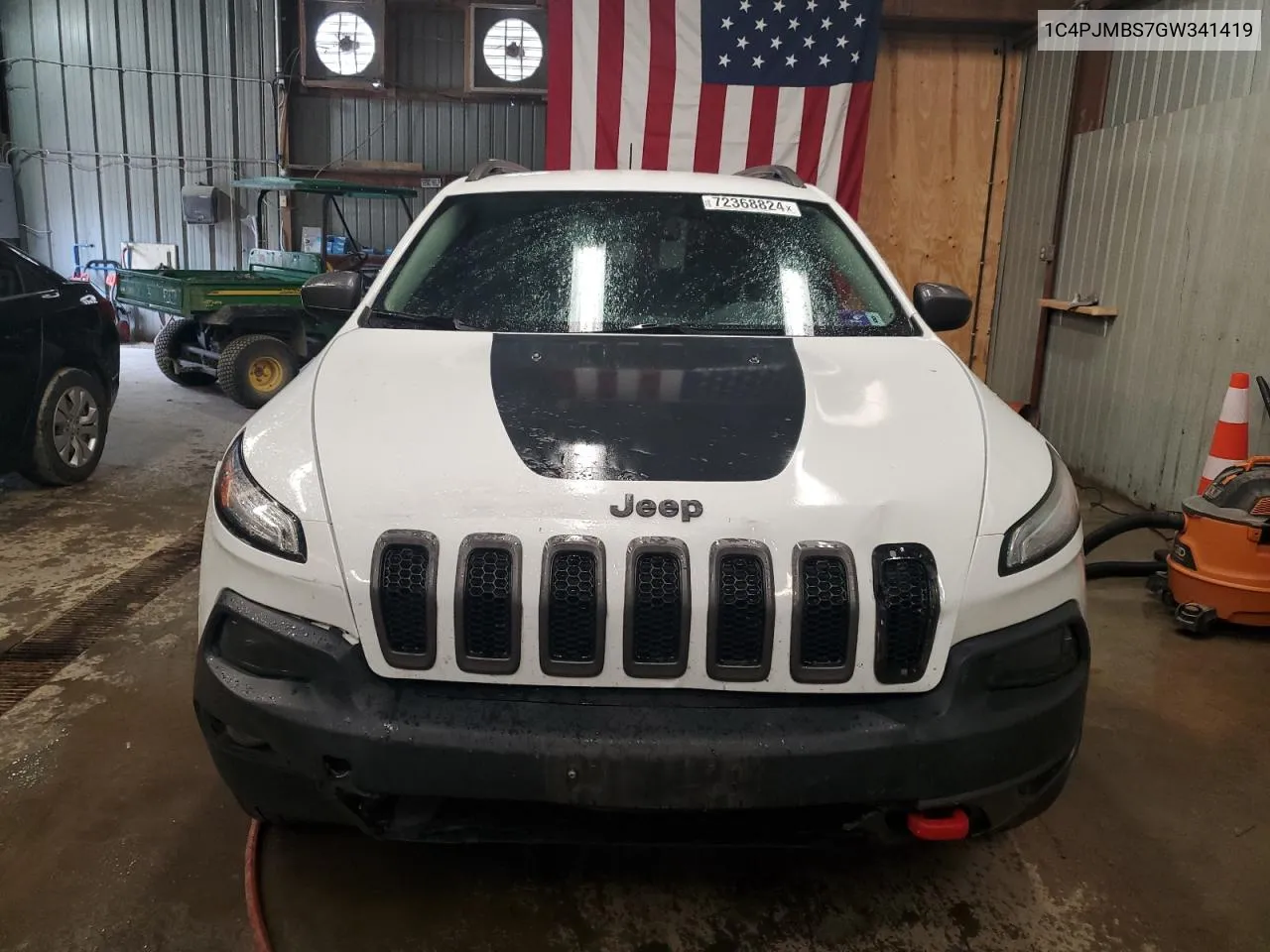 2016 Jeep Cherokee Trailhawk VIN: 1C4PJMBS7GW341419 Lot: 72368824