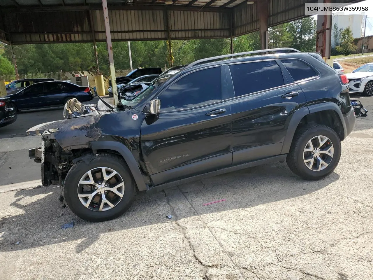 2016 Jeep Cherokee Trailhawk VIN: 1C4PJMBS6GW359958 Lot: 73013964