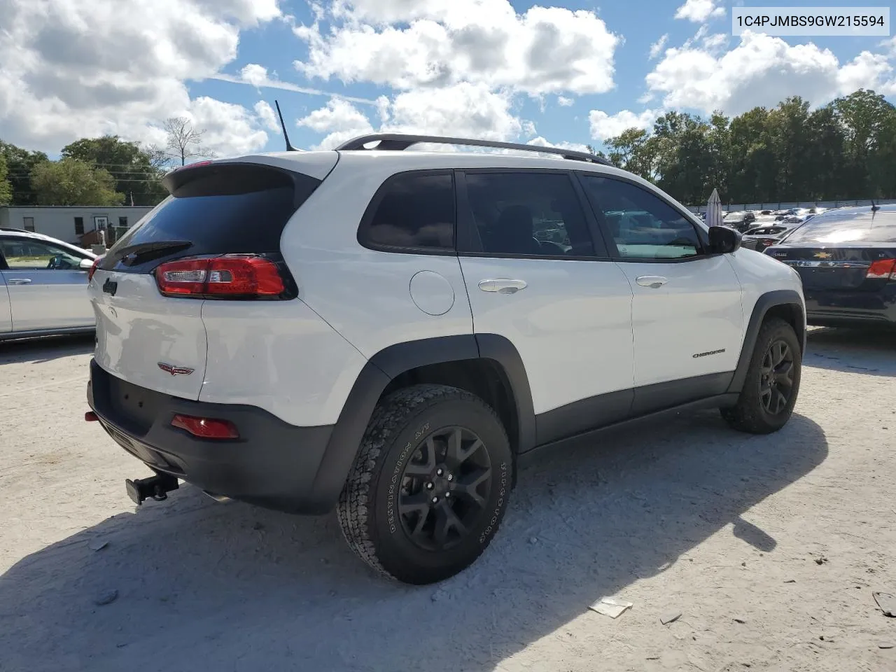 2016 Jeep Cherokee Trailhawk VIN: 1C4PJMBS9GW215594 Lot: 73943214