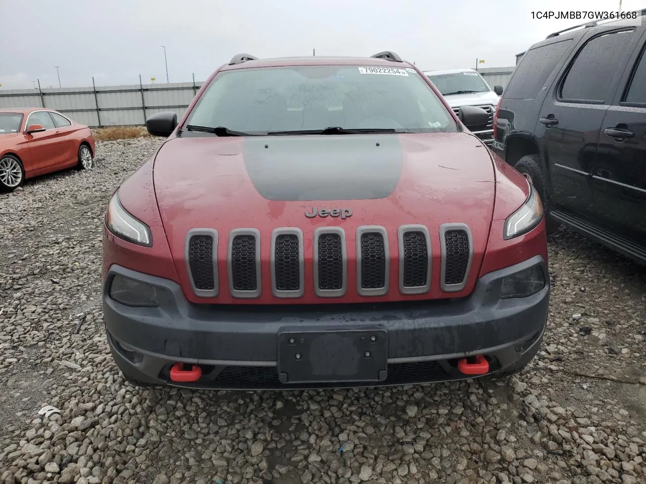 2016 Jeep Cherokee Trailhawk VIN: 1C4PJMBB7GW361668 Lot: 79022254