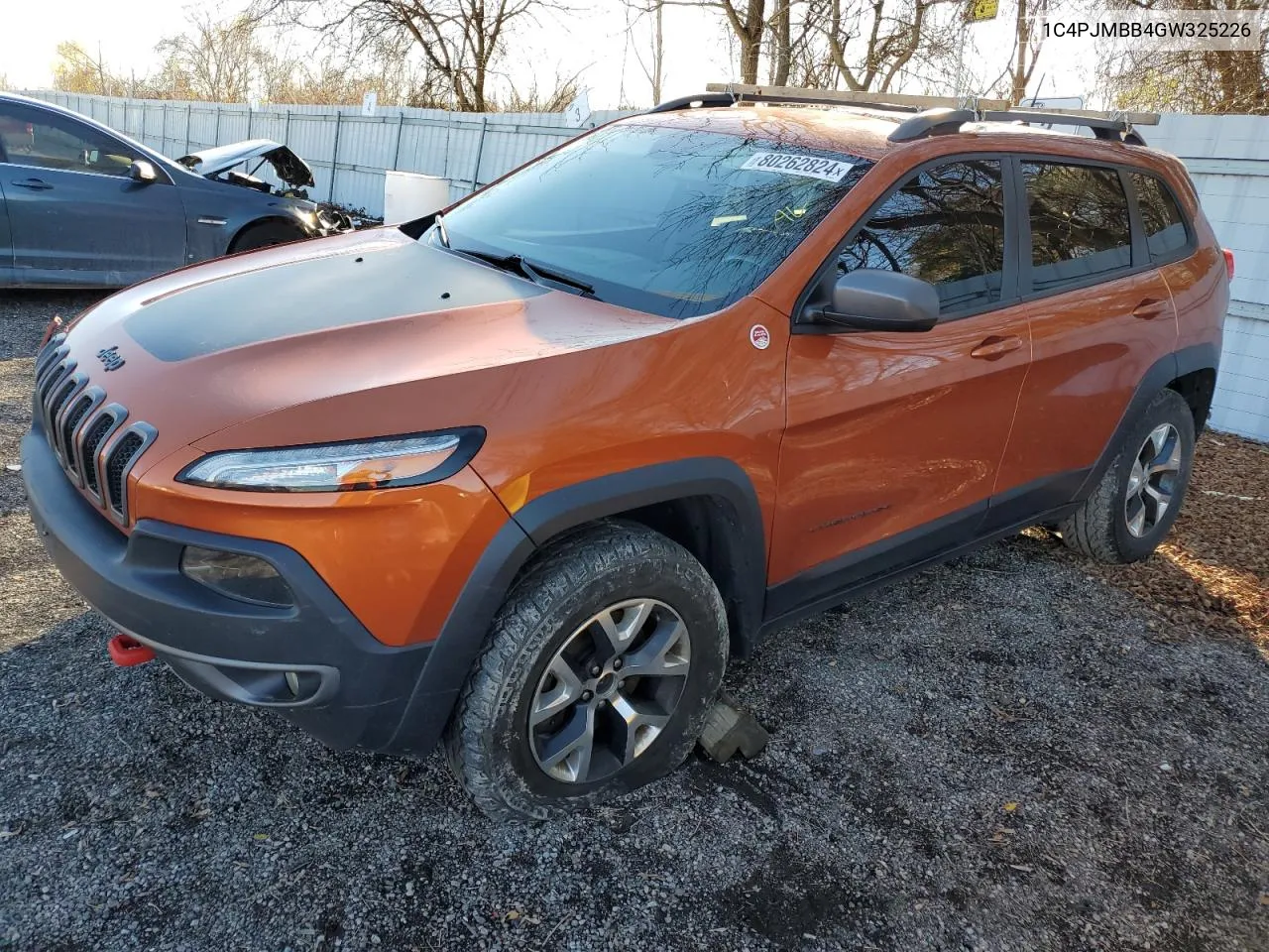 2016 Jeep Cherokee Trailhawk VIN: 1C4PJMBB4GW325226 Lot: 80262824