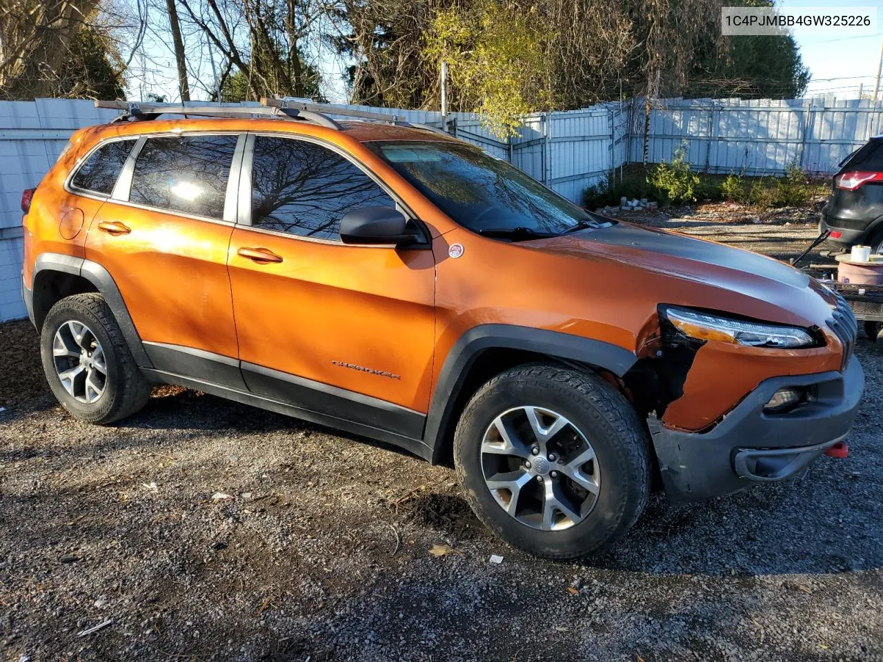 2016 Jeep Cherokee Trailhawk VIN: 1C4PJMBB4GW325226 Lot: 80262824