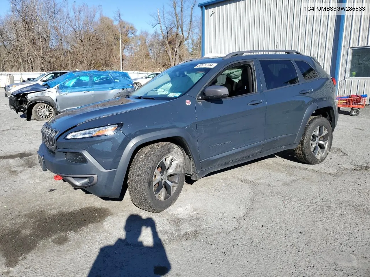 2016 Jeep Cherokee Trailhawk VIN: 1C4PJMBS3GW286533 Lot: 80511754