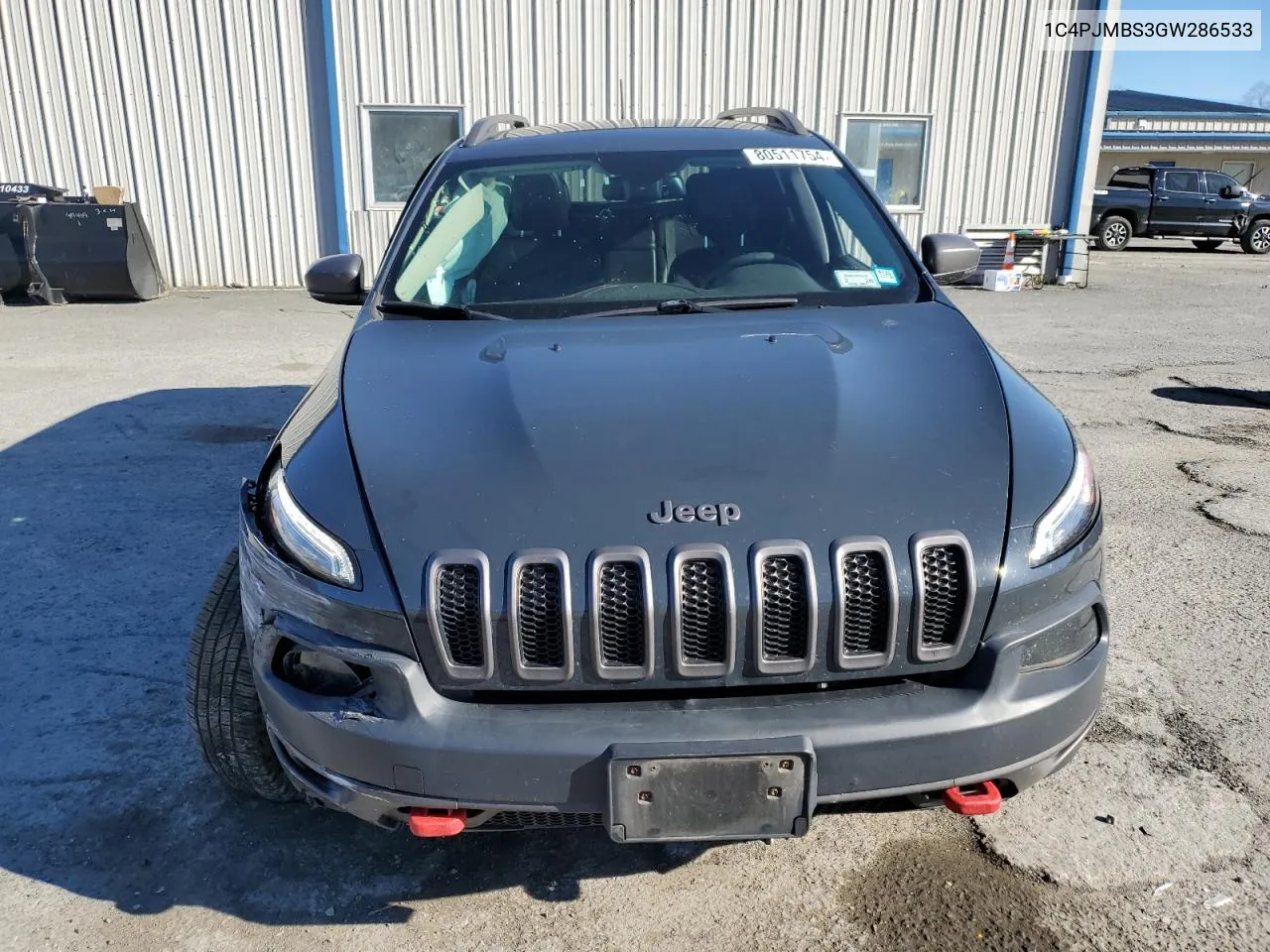 2016 Jeep Cherokee Trailhawk VIN: 1C4PJMBS3GW286533 Lot: 80511754