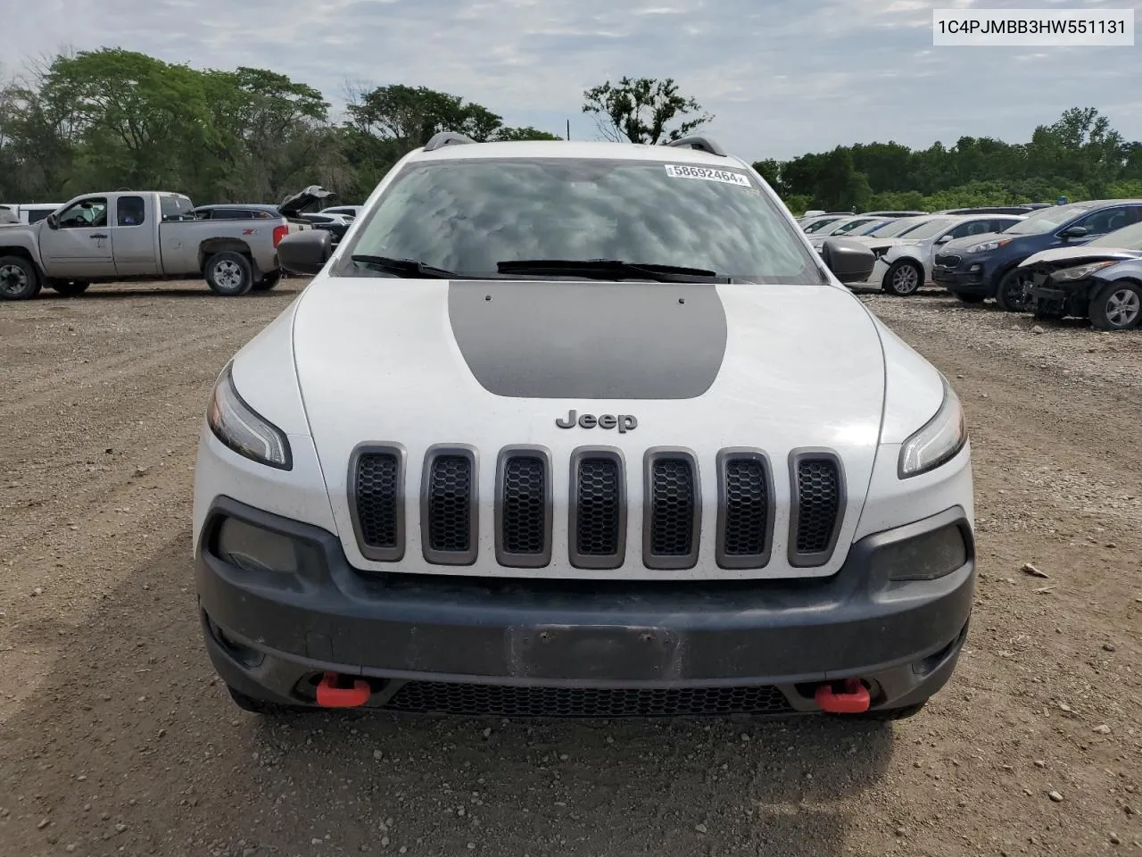 1C4PJMBB3HW551131 2017 Jeep Cherokee Trailhawk