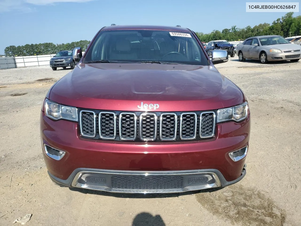 2017 Jeep Grand Cherokee Limited VIN: 1C4RJEBG0HC626847 Lot: 69508334