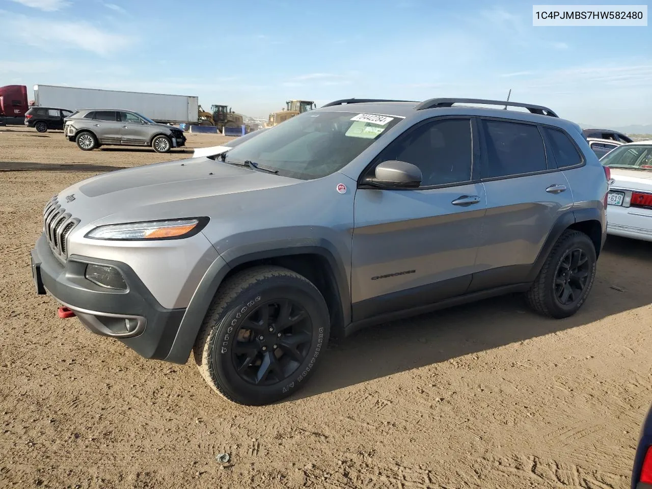 1C4PJMBS7HW582480 2017 Jeep Cherokee Trailhawk