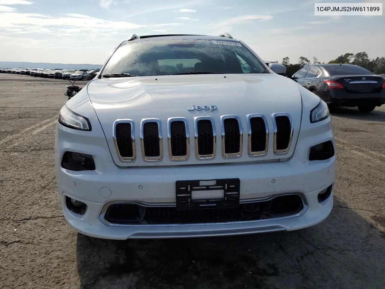 1C4PJMJS2HW611899 2017 Jeep Cherokee Overland