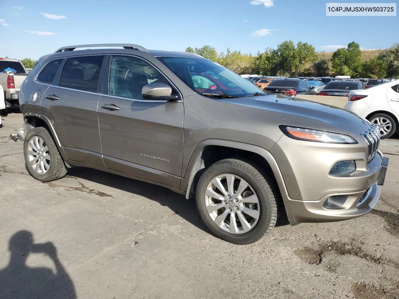 2017 Jeep Cherokee Overland VIN: 1C4PJMJSXHW503725 Lot: 72540704