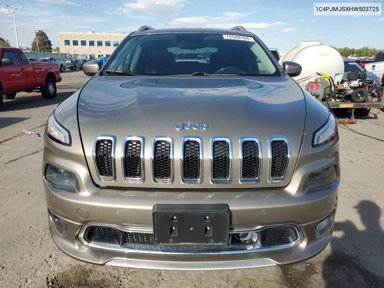 1C4PJMJSXHW503725 2017 Jeep Cherokee Overland