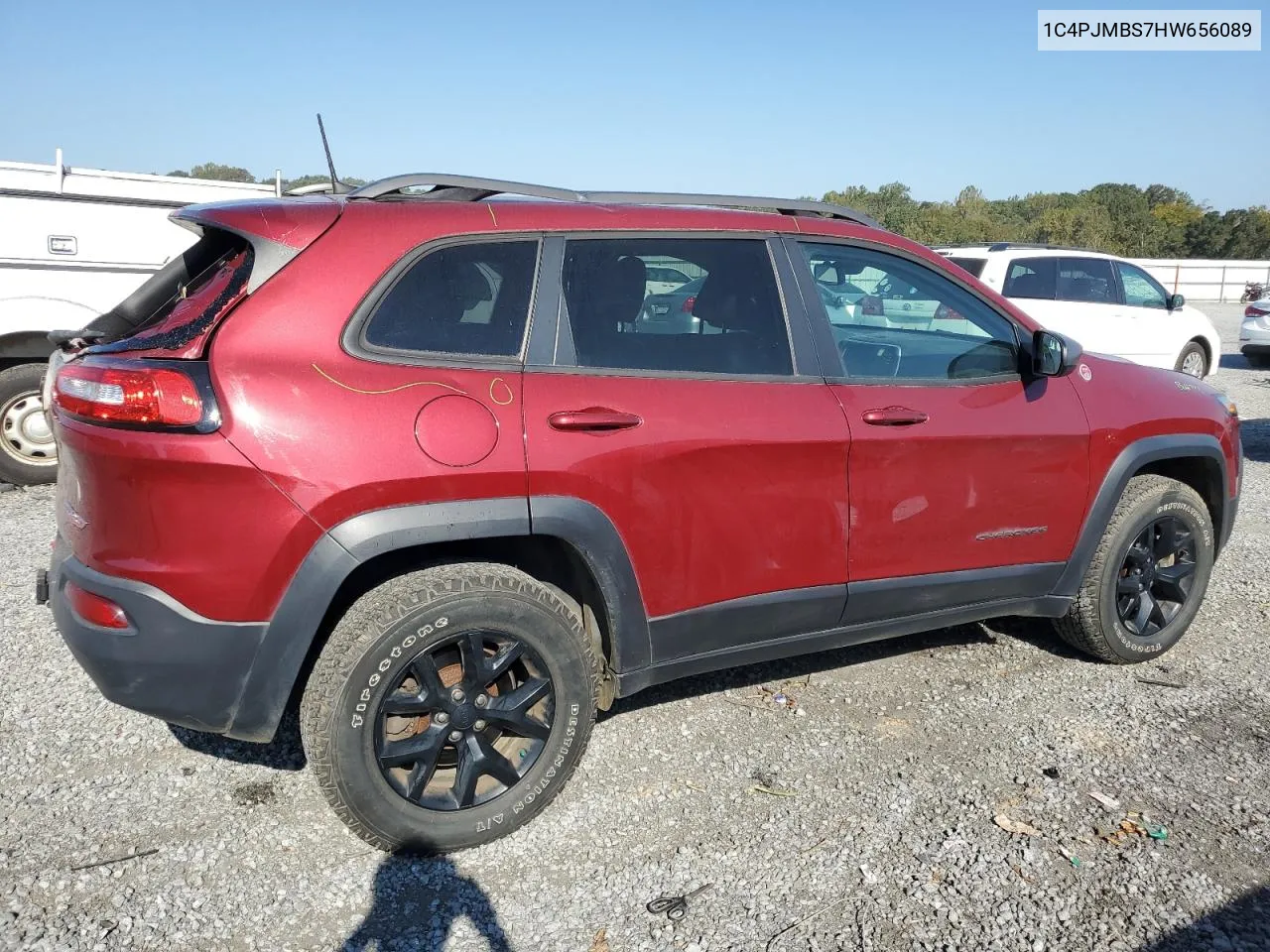 2017 Jeep Cherokee Trailhawk VIN: 1C4PJMBS7HW656089 Lot: 74775444