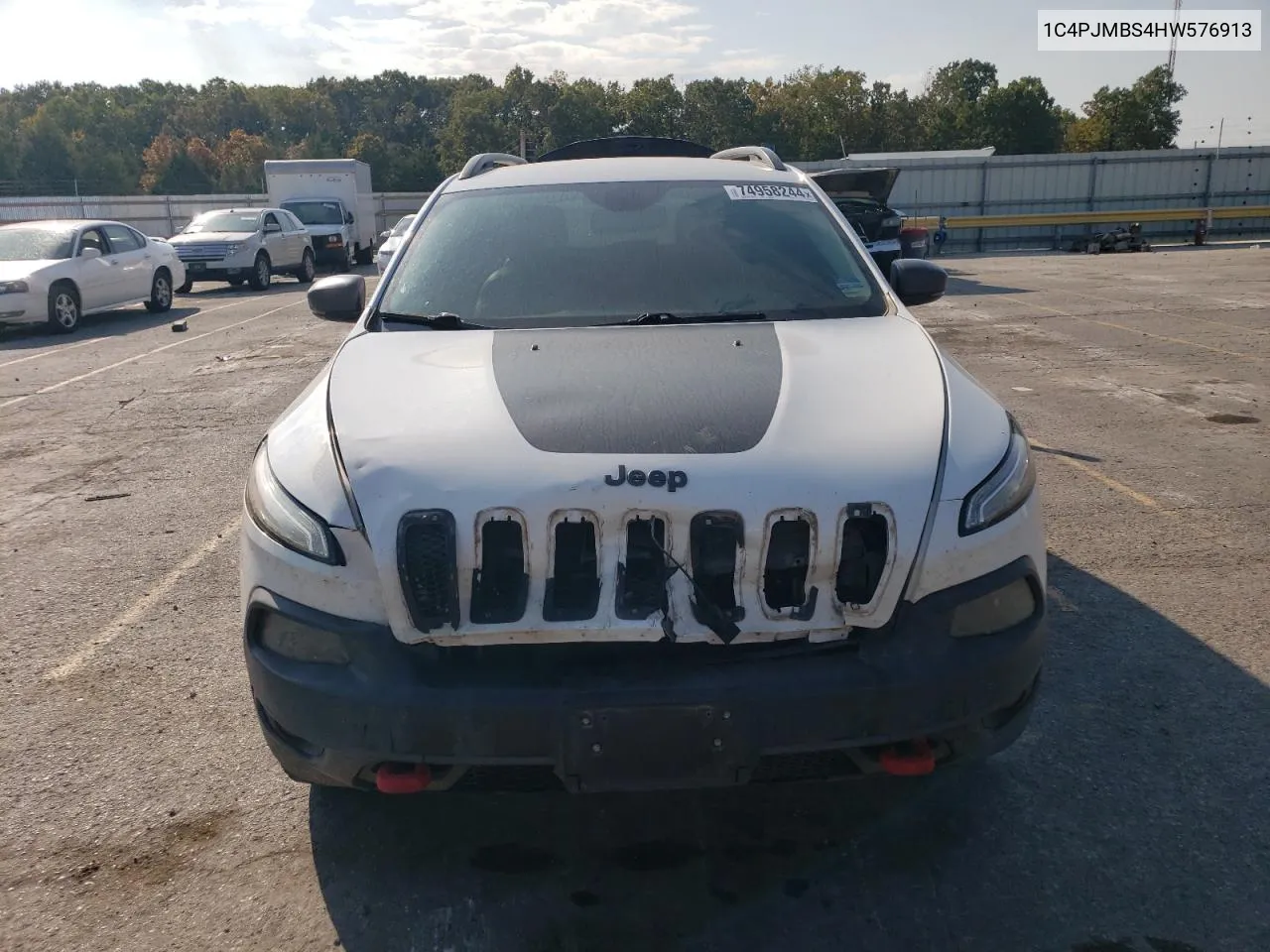 2017 Jeep Cherokee Trailhawk VIN: 1C4PJMBS4HW576913 Lot: 74958244