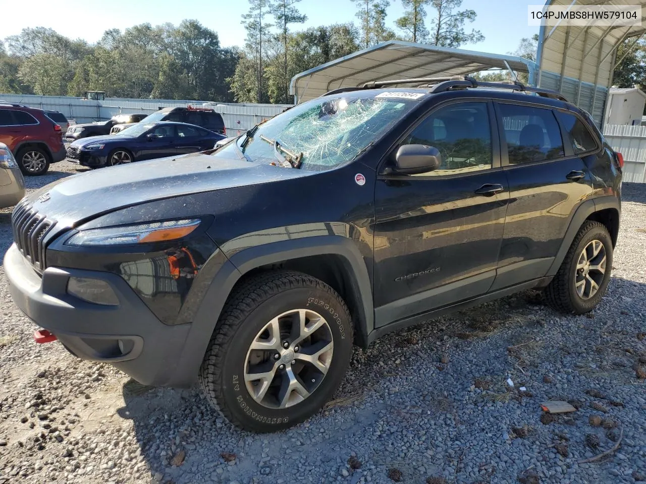 2017 Jeep Cherokee Trailhawk VIN: 1C4PJMBS8HW579104 Lot: 75112684