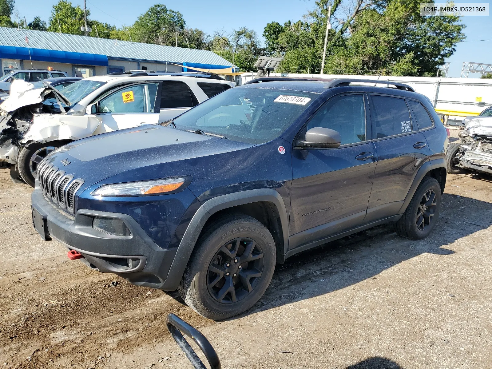 2018 Jeep Cherokee Trailhawk VIN: 1C4PJMBX9JD521368 Lot: 67510704