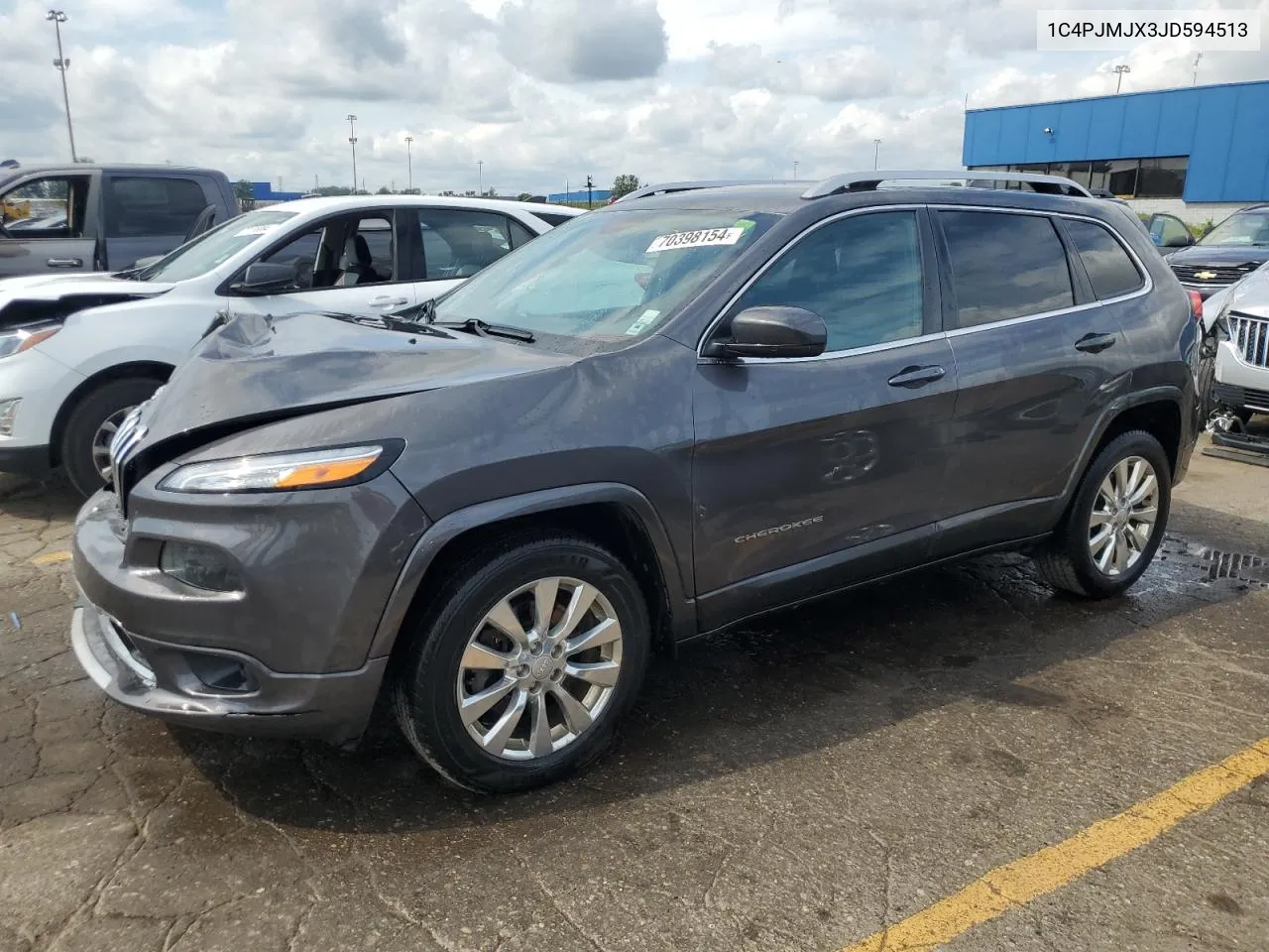 2018 Jeep Cherokee Overland VIN: 1C4PJMJX3JD594513 Lot: 70398154