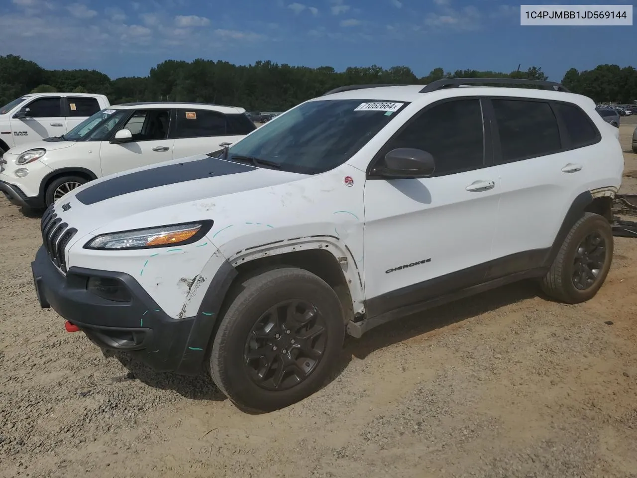 2018 Jeep Cherokee Trailhawk VIN: 1C4PJMBB1JD569144 Lot: 71052664