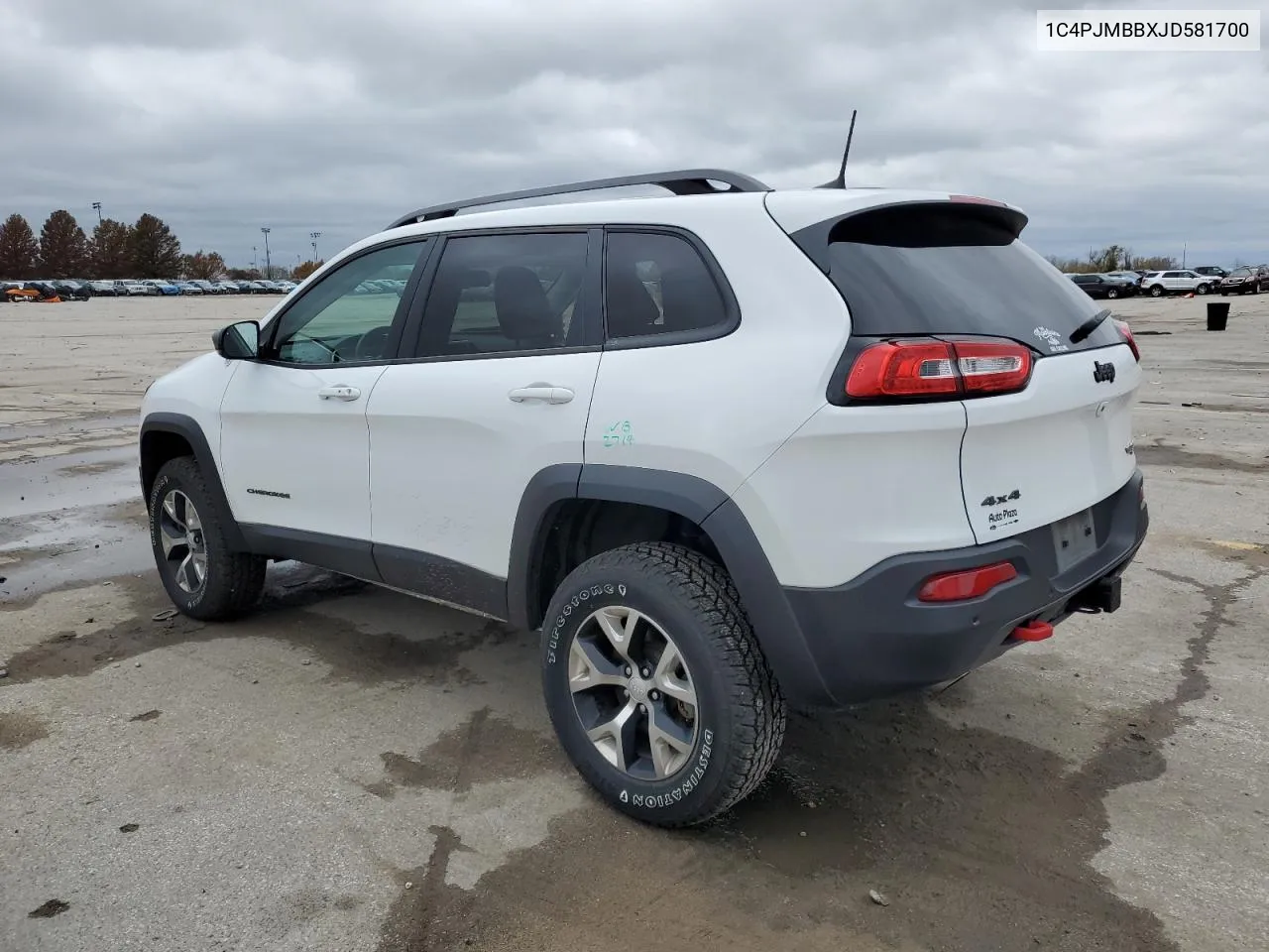 2018 Jeep Cherokee Trailhawk VIN: 1C4PJMBBXJD581700 Lot: 80887084