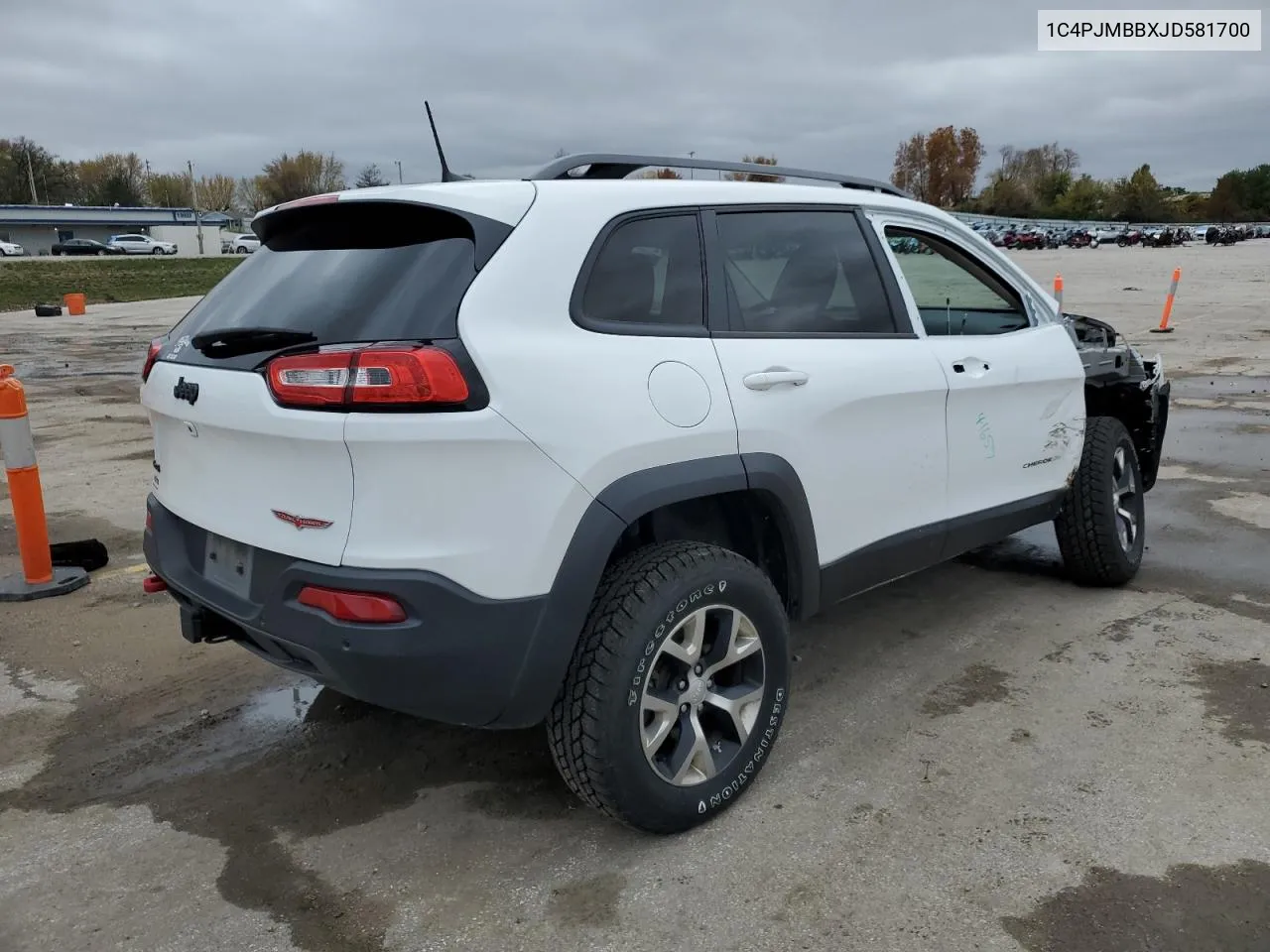 2018 Jeep Cherokee Trailhawk VIN: 1C4PJMBBXJD581700 Lot: 80887084