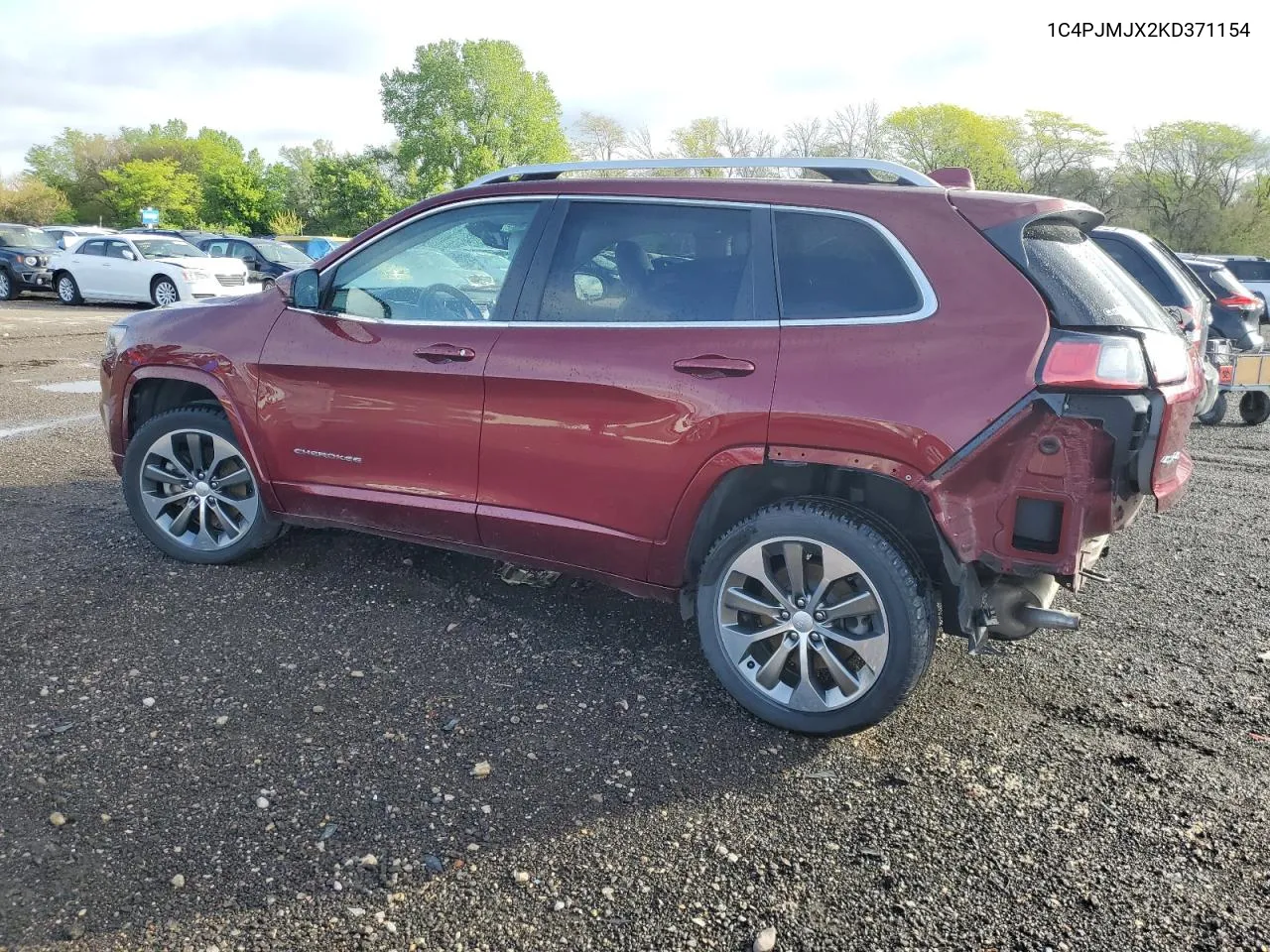 2019 Jeep Cherokee Overland VIN: 1C4PJMJX2KD371154 Lot: 53315474