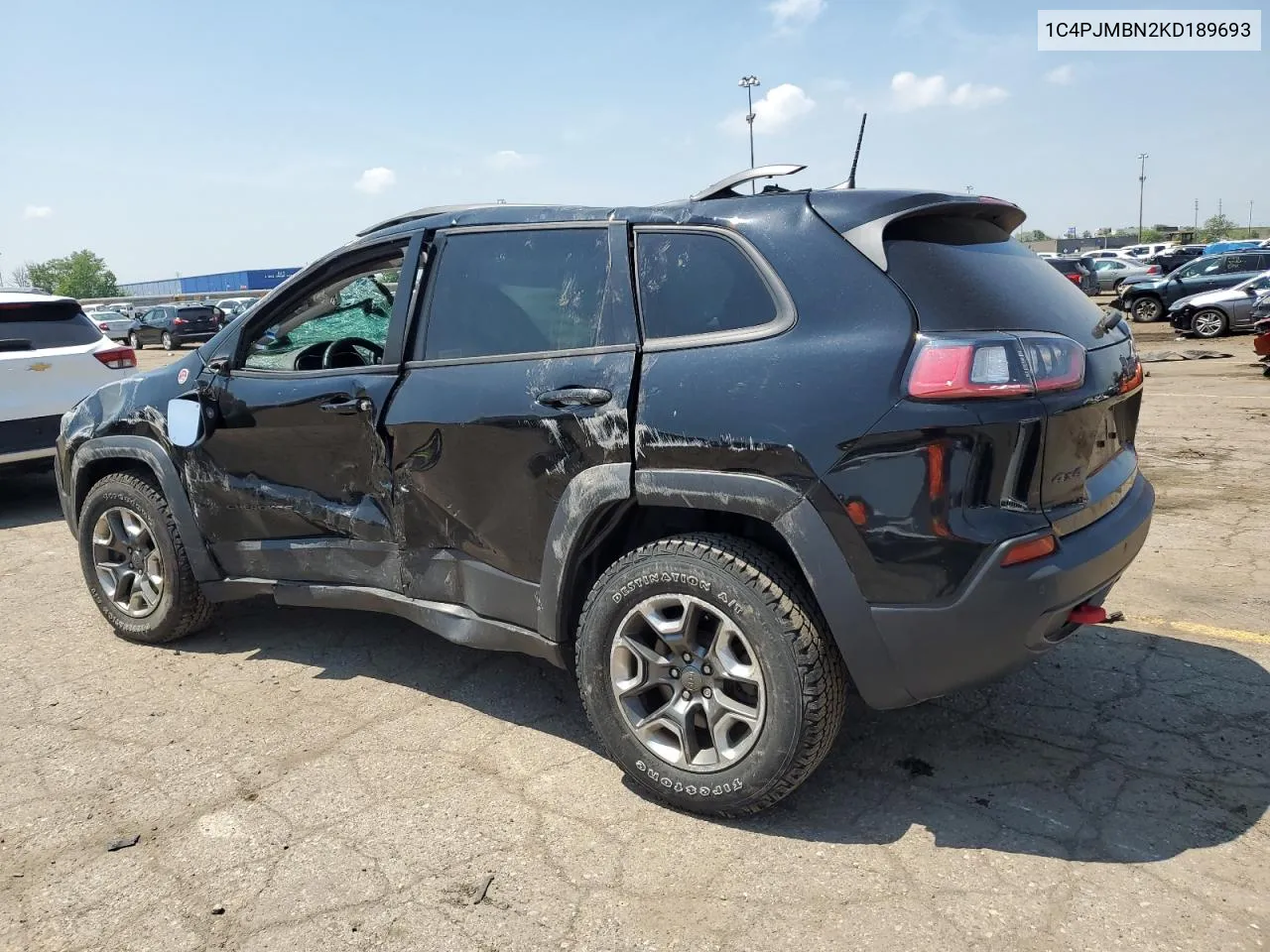 2019 Jeep Cherokee Trailhawk VIN: 1C4PJMBN2KD189693 Lot: 55174074