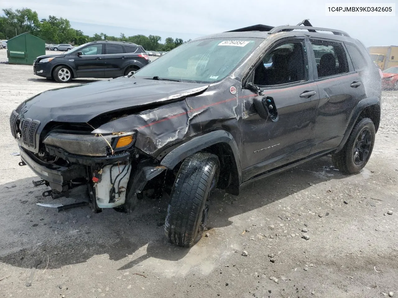 2019 Jeep Cherokee Trailhawk VIN: 1C4PJMBX9KD342605 Lot: 56764854