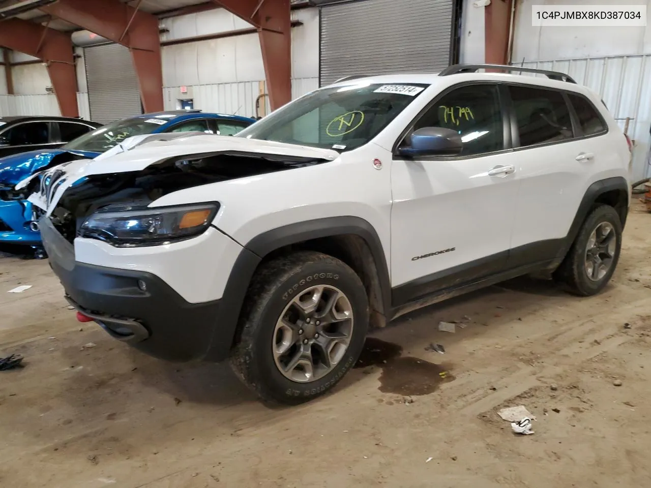 1C4PJMBX8KD387034 2019 Jeep Cherokee Trailhawk