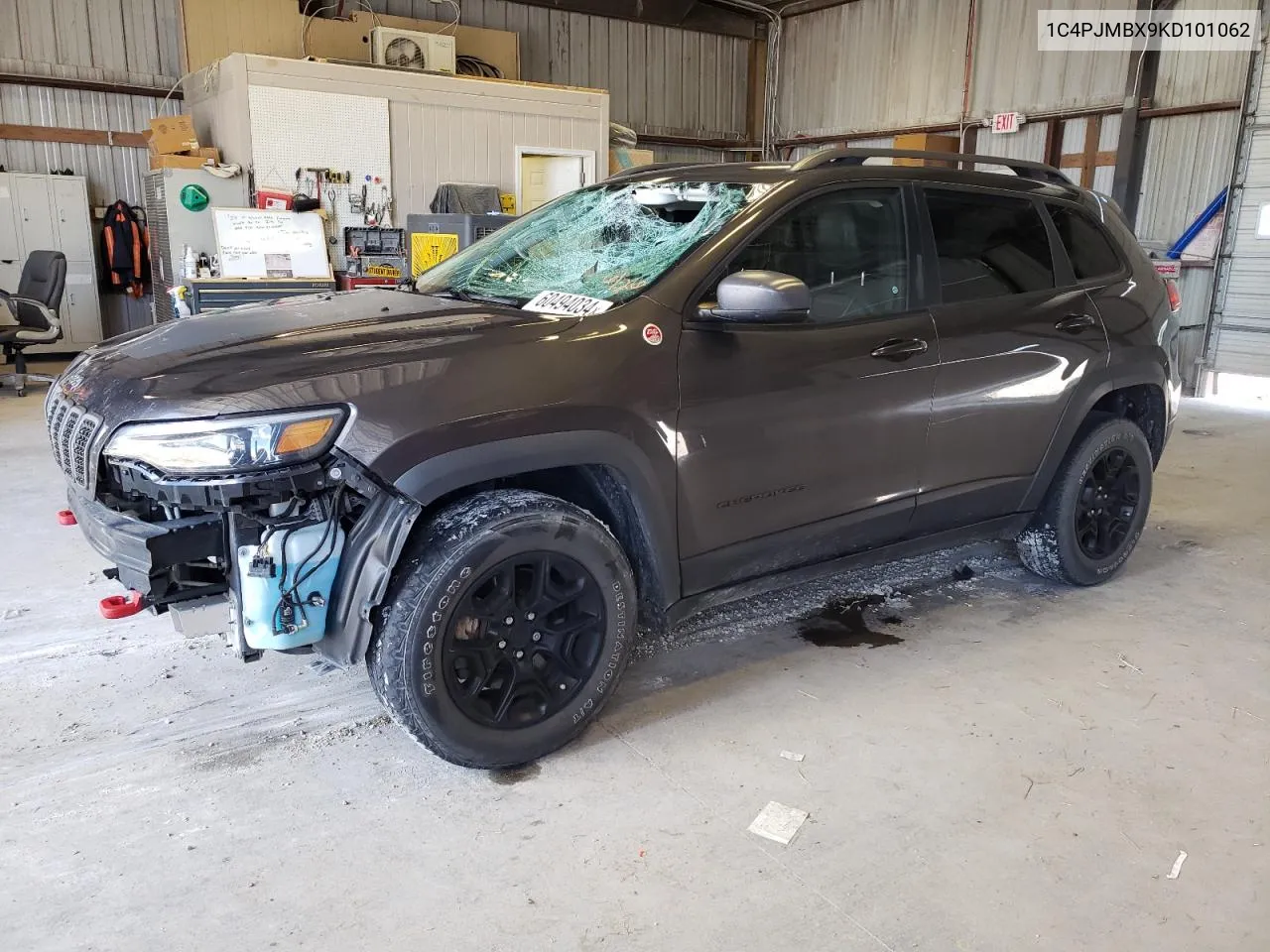 2019 Jeep Cherokee Trailhawk VIN: 1C4PJMBX9KD101062 Lot: 60494034