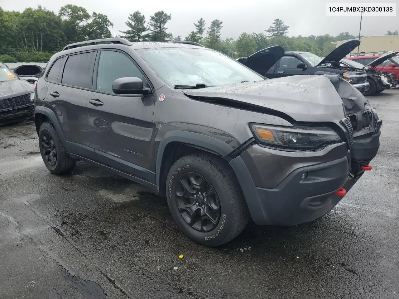 2019 Jeep Cherokee Trailhawk VIN: 1C4PJMBX3KD300138 Lot: 61857534