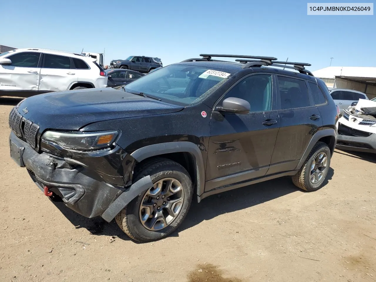 2019 Jeep Cherokee Trailhawk VIN: 1C4PJMBN0KD426049 Lot: 62312734