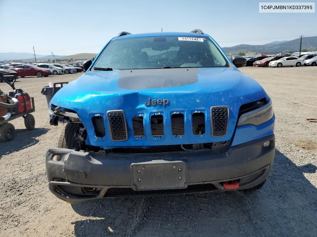 2019 Jeep Cherokee Trailhawk VIN: 1C4PJMBN1KD337395 Lot: 62562274