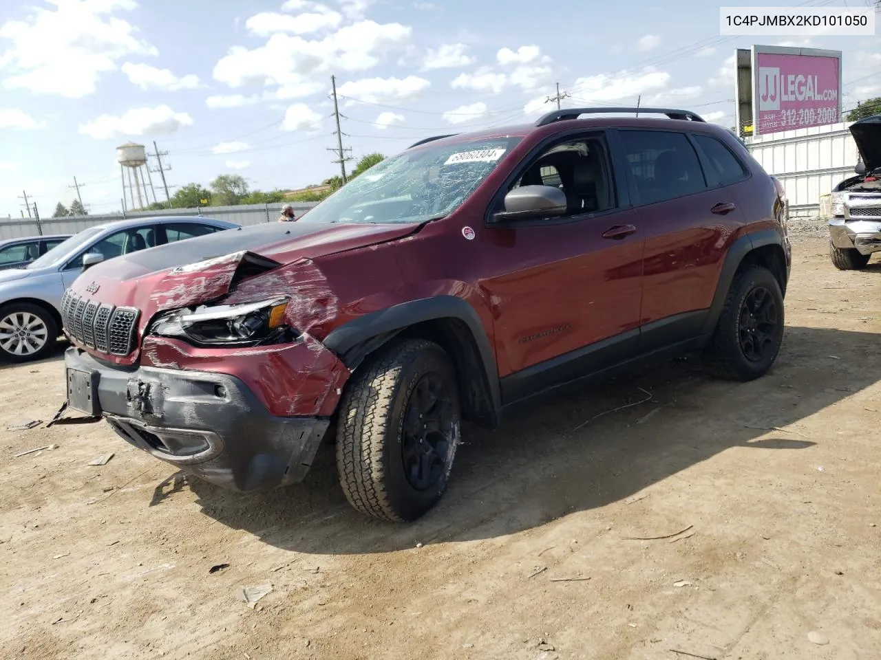 2019 Jeep Cherokee Trailhawk VIN: 1C4PJMBX2KD101050 Lot: 68060304