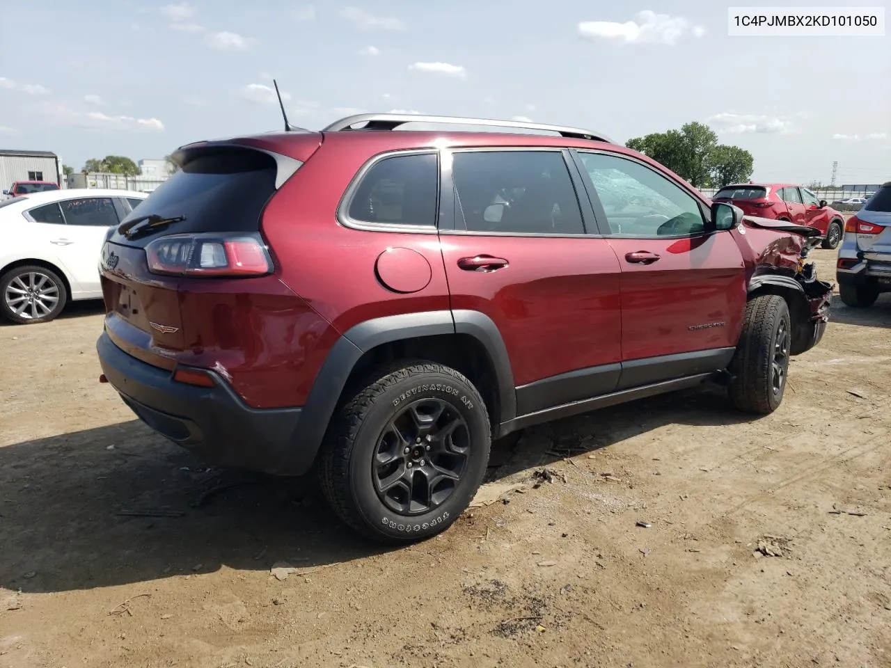 2019 Jeep Cherokee Trailhawk VIN: 1C4PJMBX2KD101050 Lot: 68060304