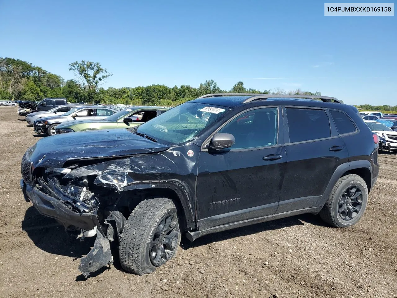 2019 Jeep Cherokee Trailhawk VIN: 1C4PJMBXXKD169158 Lot: 69991074