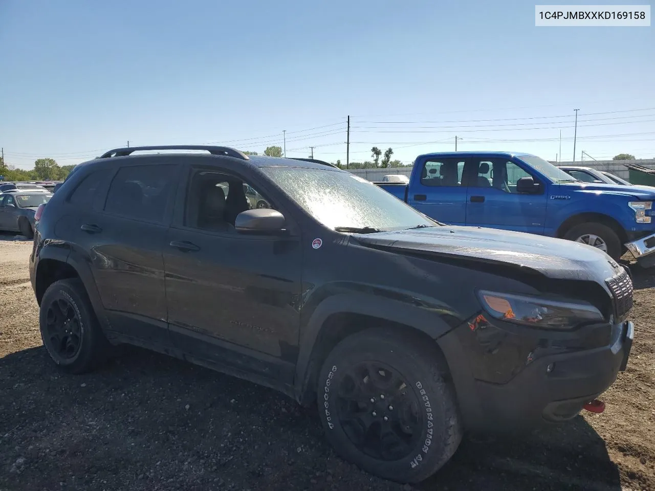 2019 Jeep Cherokee Trailhawk VIN: 1C4PJMBXXKD169158 Lot: 69991074