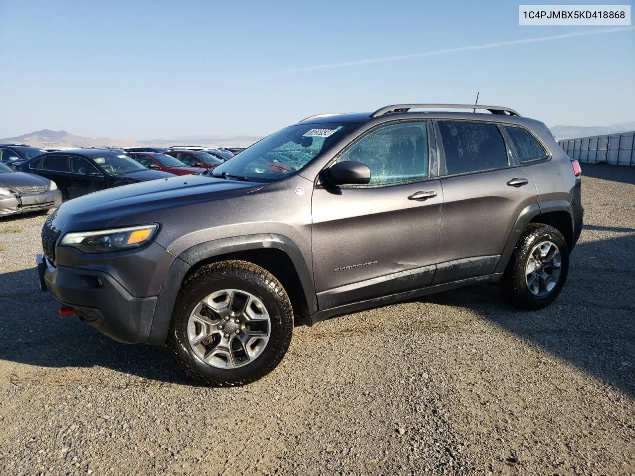 2019 Jeep Cherokee Trailhawk VIN: 1C4PJMBX5KD418868 Lot: 70288934