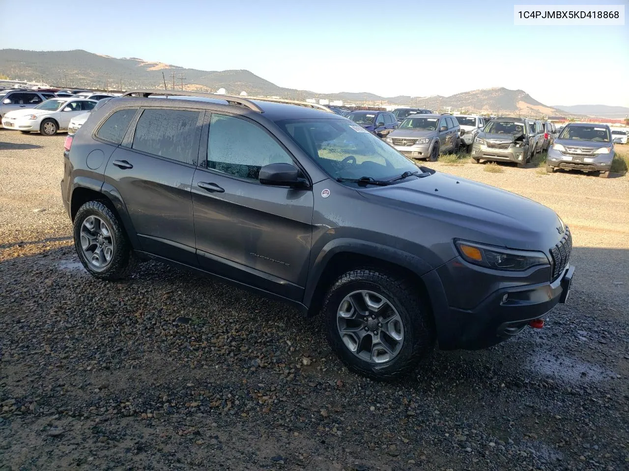 2019 Jeep Cherokee Trailhawk VIN: 1C4PJMBX5KD418868 Lot: 70288934