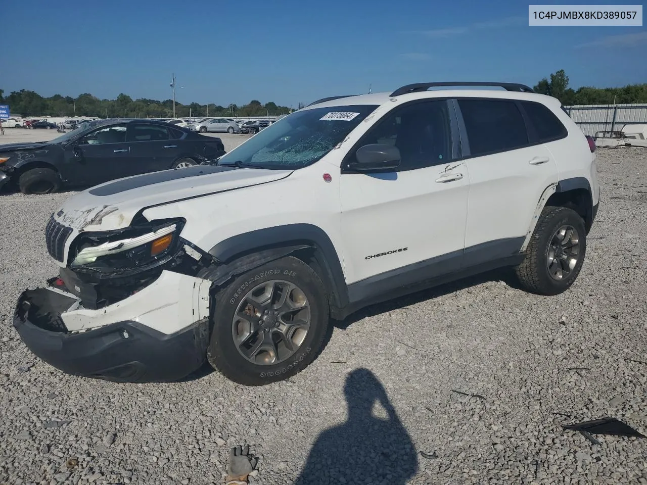 2019 Jeep Cherokee Trailhawk VIN: 1C4PJMBX8KD389057 Lot: 70375664